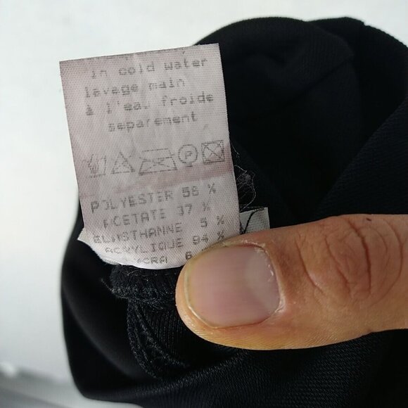 Rectangle Blanc Chaps Leggings Womens XS Black White Fair Isle Rave Festival - Picture 8 of 8